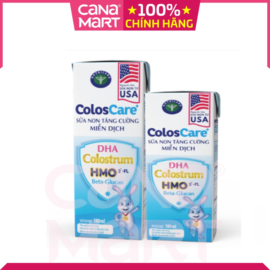 Sữa nước pha sẵn Nutricare ColosCare giúp bé tăng cường miễn dịch, hỗ trợ tiêu hóa (180ml)