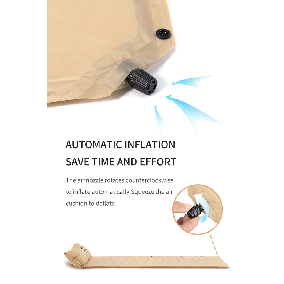 Đệm Hai Người Tự Bơm Hơi Kèm Gối Naturehike NH18Q010-D Và CNH22DZ013