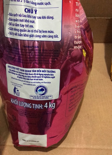 Bột Giặt OMO 4,5kg/ 4kg Tinh Dầu Thơm