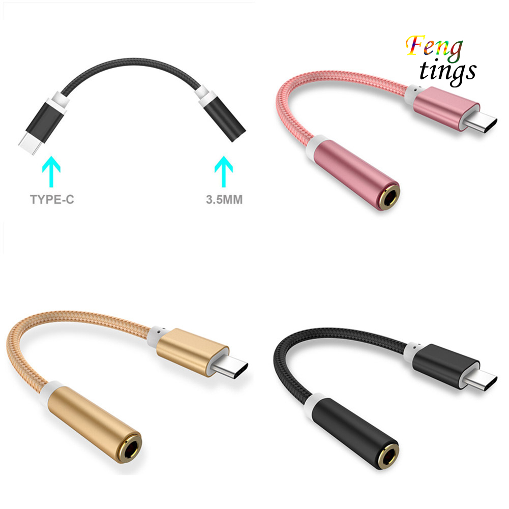 Dây cáp chuyển đổi cổng Type-C sang cổng âm thanh 3.5mm