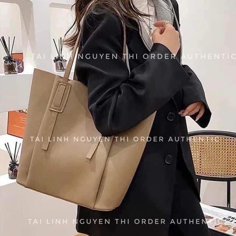 Túi tote da trơn