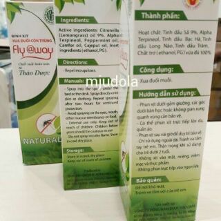 Xịt muỗi thảo dược Flyaway