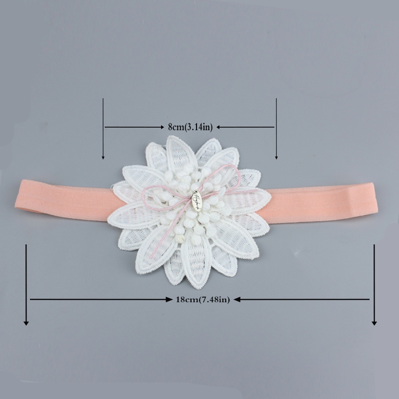 Băng Đô Đính Hoa Xinh Xắn Cho Bé Gái