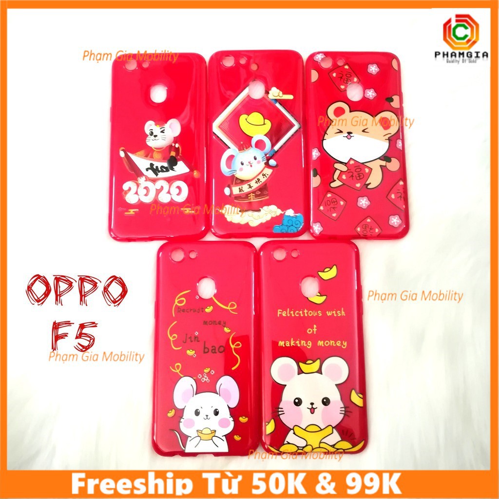 Ốp Lưng hình tết chú chuột 2020 (canh tí) Oppo f5 f7 f9