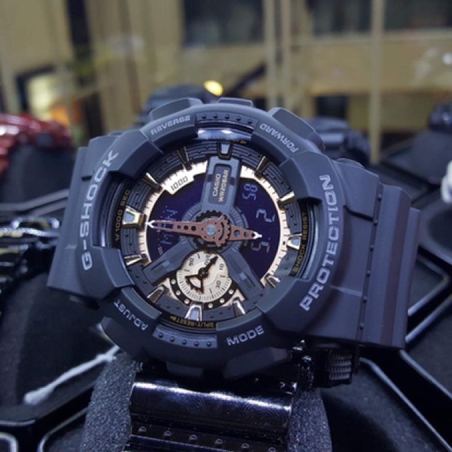 Đồng hồ G-S.hocxk GA-110RG-1A Black Rose Gold Edition!