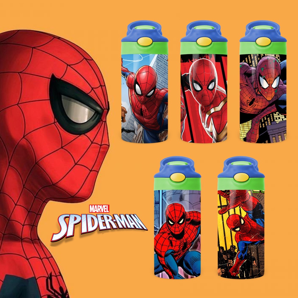 Bình Uống Nước Giữ Nhiệt Cho Bé Có Ống Hút Hình Spiderman Người ...