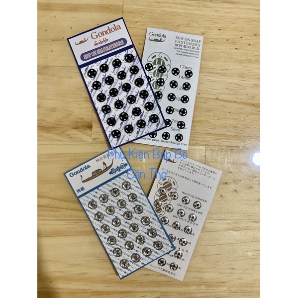 Set 6/12/24 Nút bấm mini cho bup bê