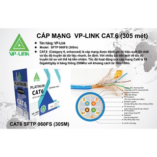 Cat 6e sftp vsp-060fs - có 64 sợi chống nhiễu , dây cáp xanh