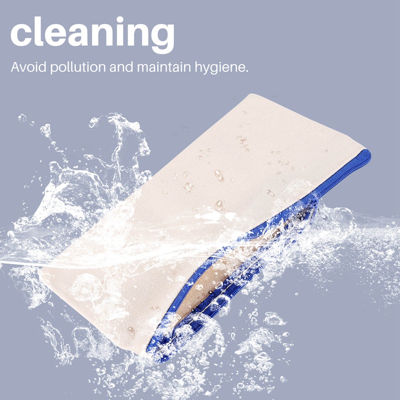 Set 40 Túi Canvas Đựng Bút Chì / Mỹ Phẩm DIY Có Khóa Kéo Nhiều Màu Sắc