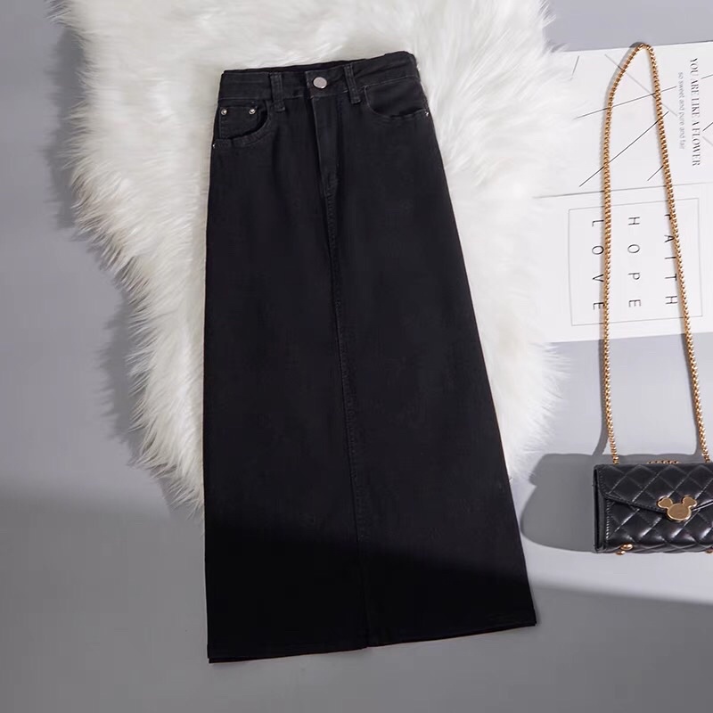 Chân váy Jeans Xẻ Sau Hàng  siêu đẹp - Hàng  tuyển chọn loại  1
