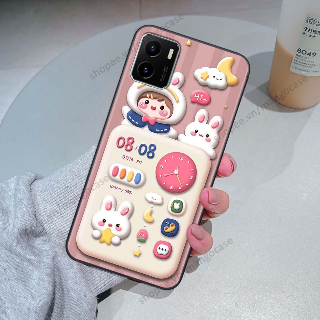 Ốp lưng Vivo Y15s hình gấu, thỏ, đồng hồ cute dễ thương