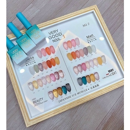Set Sơn Thạch Very Good Nail 24 Màu [ Tặng Bảng Màu ] - manh219