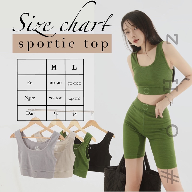 SET ĐỒ TRENDY THỂ THAO gồm áo croptop và quần biker NHÀ BẠCH TUỘC ( SPORTIE SET) | BigBuy360 - bigbuy360.vn