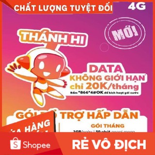 Sim Thánh Hi Vietnamobile 4G Miễn phí Data tháng đầu