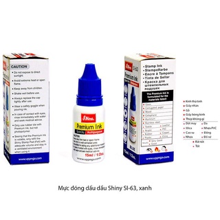 [MUA SỈ GIẢM 10%] Mực đóng dấu dầu, con dấu Shiny SI-61, SI-62, SI-63 (1 chai)