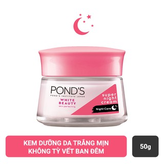 🌸🌸Kem Pond's Dưỡng Da Trắng Hồng Tinh Khiết - 50g (Ban Đêm)