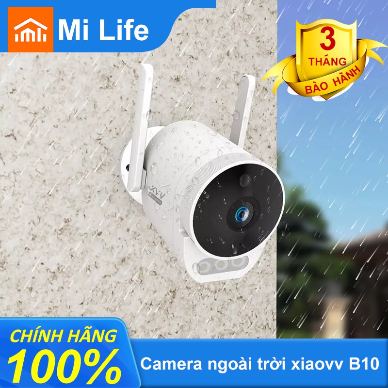 [Mã ELMS4 giảm 7% đơn 500K] Camera ngoài trời xiaovv B10 kết nối wifi ứng dụng Xiaomi Mi Home chống nước