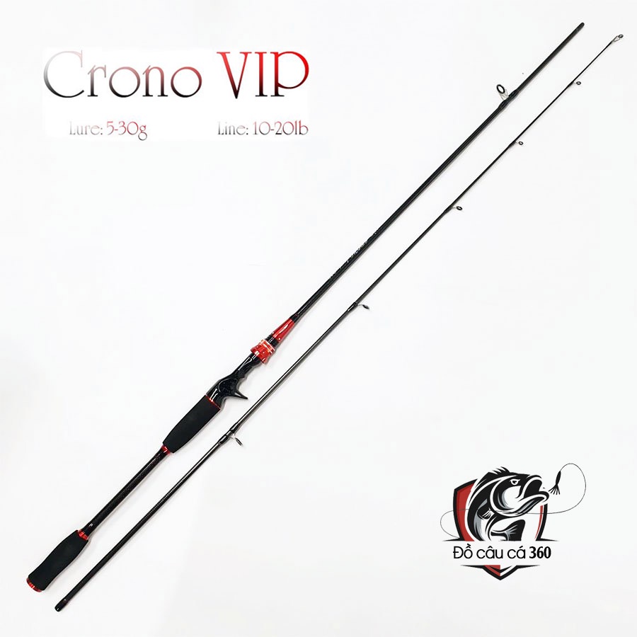 Cần Câu Lure Máy Ngang Và Máy Đứng Crono VIP Cần Câu Cá Carbon Cao Cấp Mẫu Mới Nhất