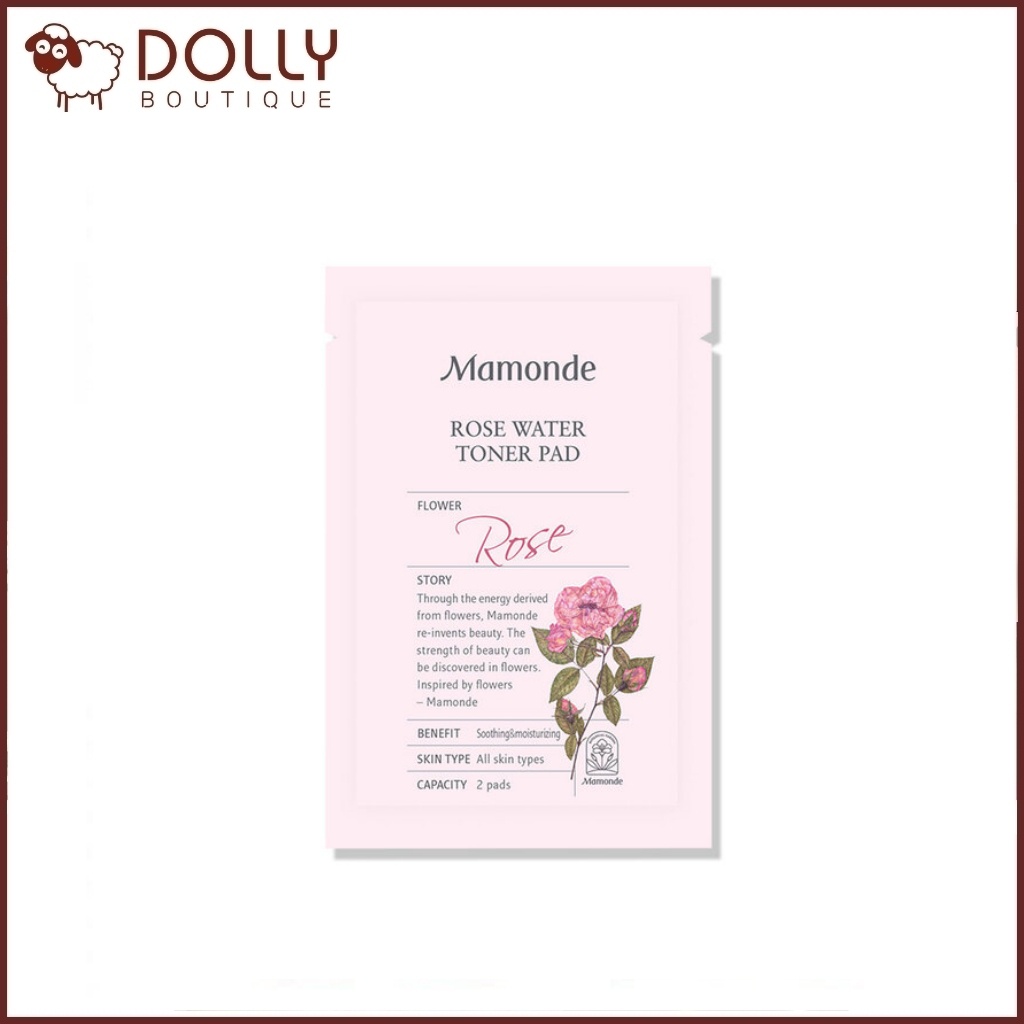 Nước hoa hồng dạng miếng Mamonde Rose Water Toner Pad