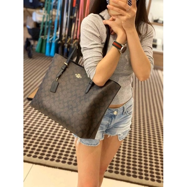 Túi tote chữ dây đen
