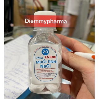 Muối tinh Nacl 4,5 gam lọ 20 viên