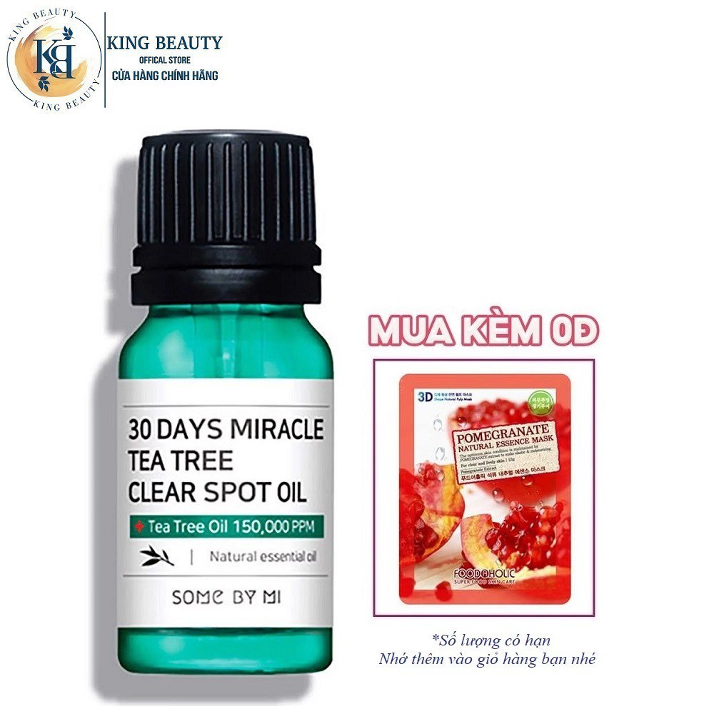 Tinh Dầu Giảm Mụn Chiết Xuất Tràm Trà Some By Mi 30 Days Miracle Tea Tree Clear Spot Oil 10ml
