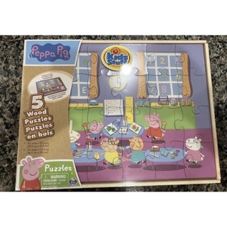 Xếp hình puzzles Peppa Pig bằng gỗ