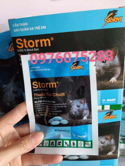 Thuốc diệt chuột Storm gói 4 viên
