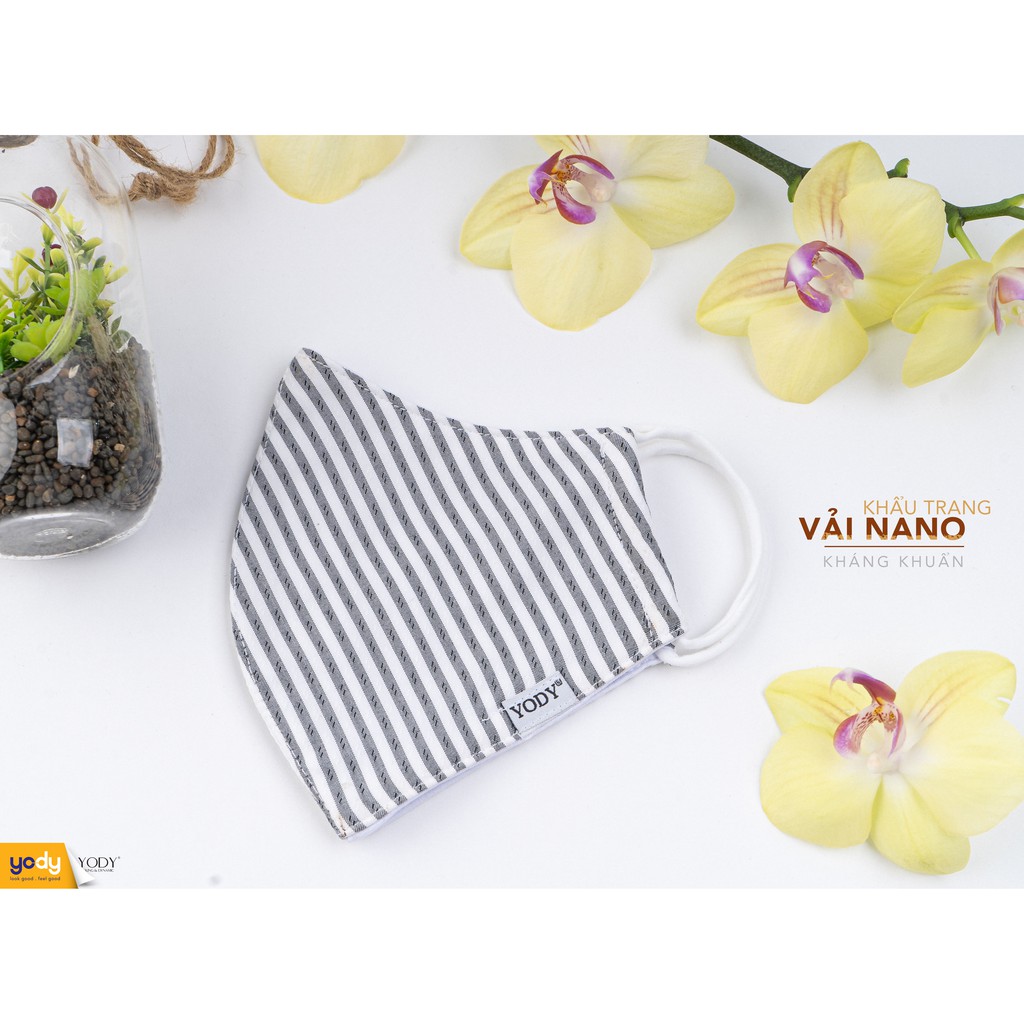 Khẩu trang vải Yody combo 5 chiếc công nghệ nano ion bạc