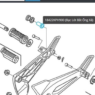BẠC TREO BÔ WAVE / FU NEO  ZIN HONDA