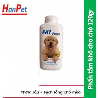 [Mã PET50K giảm Giảm 10% - Tối đa 50K đơn từ 250K] Hanpet.GV- Phấn tắm khô chó mèo FAY KITTY &amp; FAY PUPPY