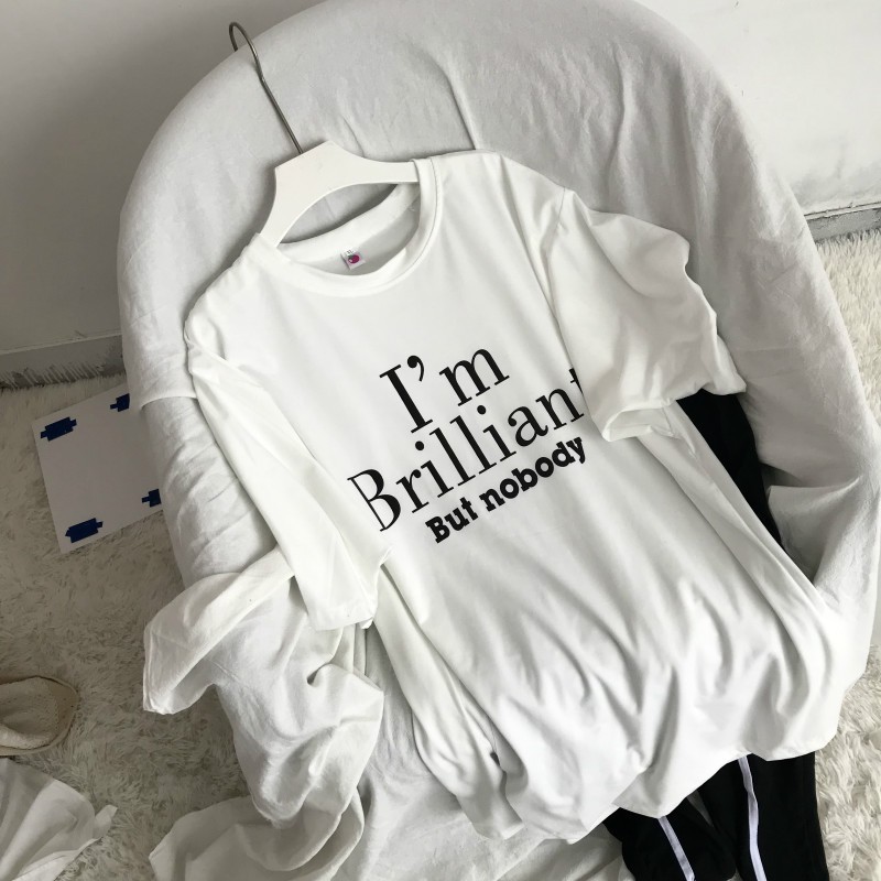 Áo Thun Cotton Tay Lỡ I'm Brilliant Cá Tính MSI