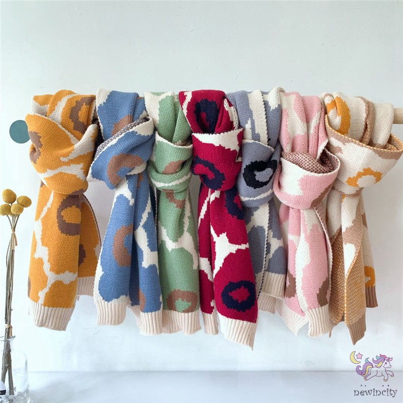 Khăn Choàng Cổ Giữ Ấm Phong Cách Hàn Quốc Cho Bé