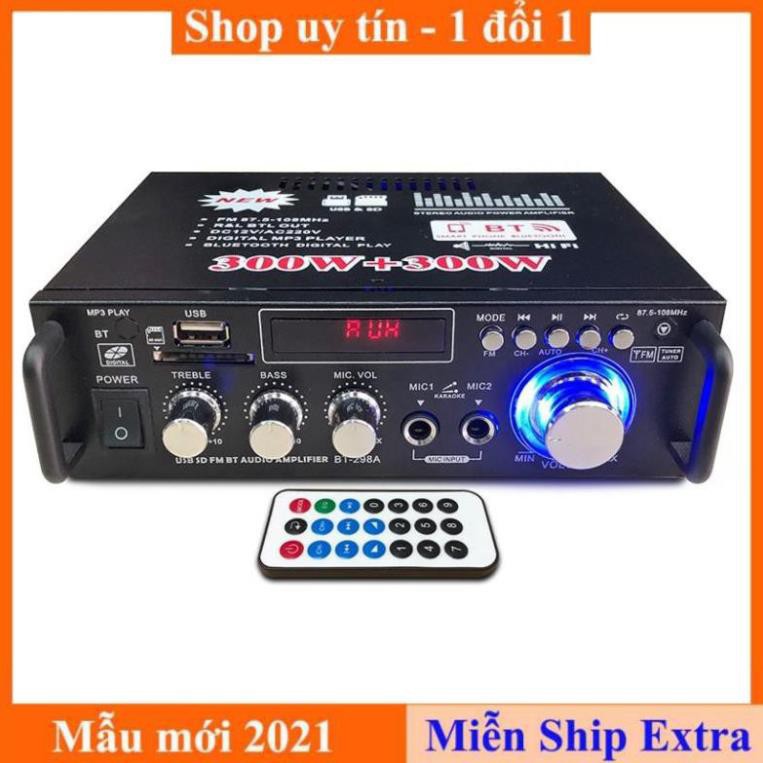 [ Xả kho tết] Amly karaoke Mini Bluetooth BT-298A cao cấp, chức năng đa dạng - Freeship - Bảo hành uy tín