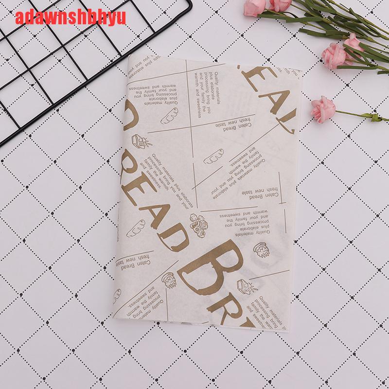 Bộ 100 Giấy Gói Bánh Mì / Hamburger Tiện Dụng