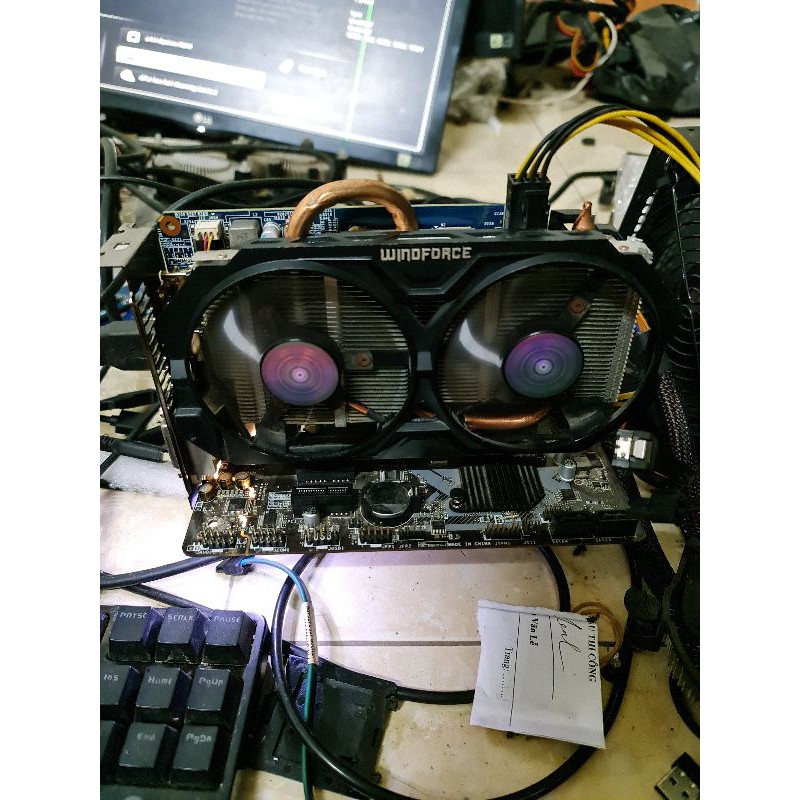 Vga Gigabyte 750ti 2G bảng 2 fan đẹp ngon lành