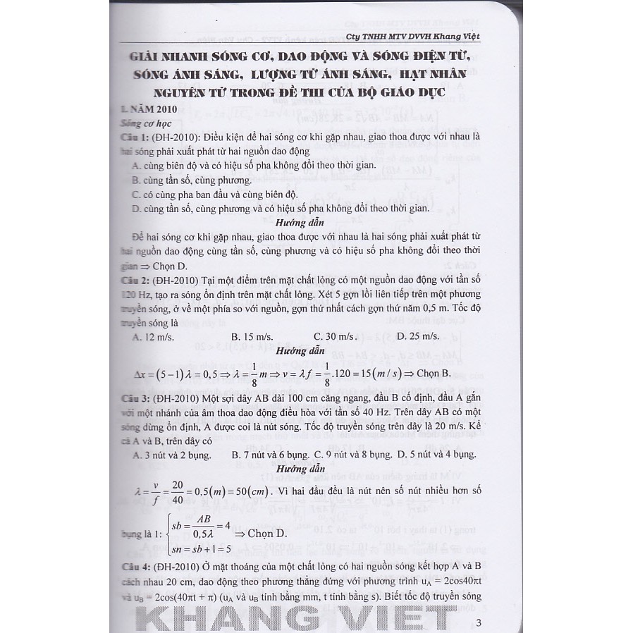 Sách - Tuyệt phẩm công phá giải nhanh theo chủ đề trên VTV2 Vật lý: Sóng cơ, Điện từ (Phiên bản mới).