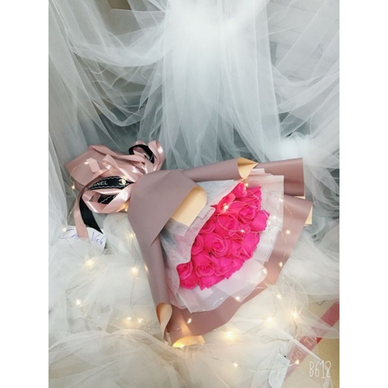 HOA HỒNG SÁP THƠM 20 BÔNG ĐỦ MÀU
