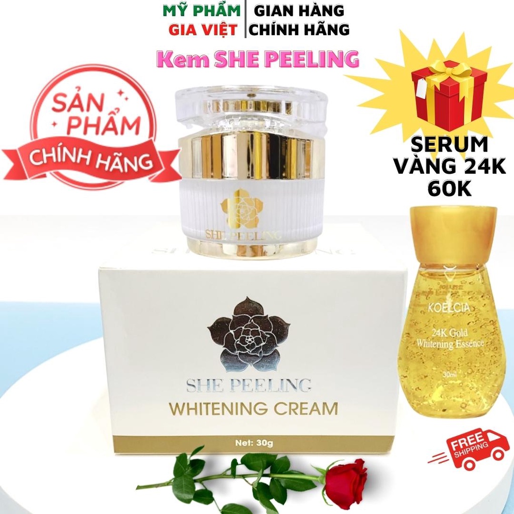 Kem SHE PEELING Tái Tạo Da - Tái Sinh Làn Da Trắng Mịn