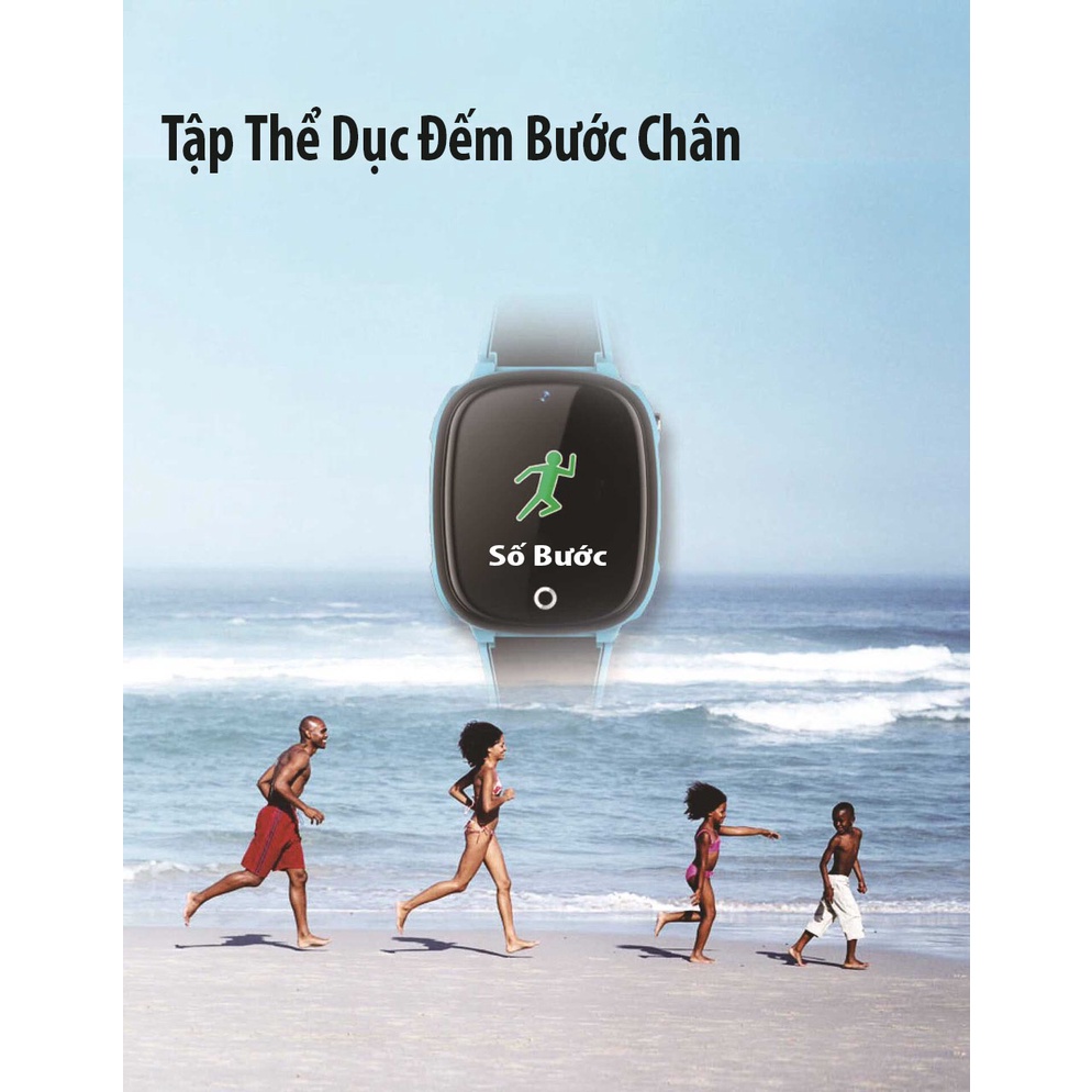 Đồng hồ thông minh định vị trẻ em ANNCOE Watch AH22 - nghe gọi 2 chiều - tin nhắn thoại - định vị GPS - Tiếng Việt