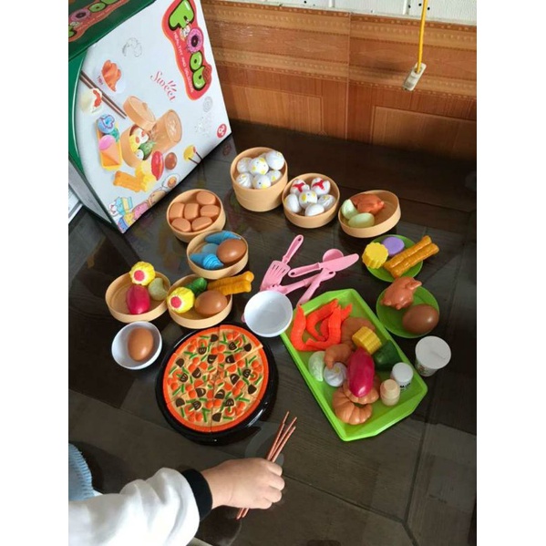 Đồ Chơi Nhà Bếp Nấu Ăn Đồ Ăn Nhanh Pizza Cho Bé
