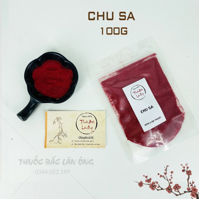 Đá chu sa 100g (Đá xích đan)