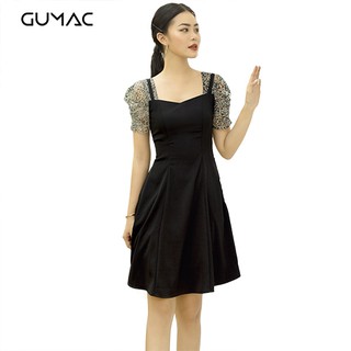 Đầm nữ xòe 8 mảnh GUMAC MS08989_DEN