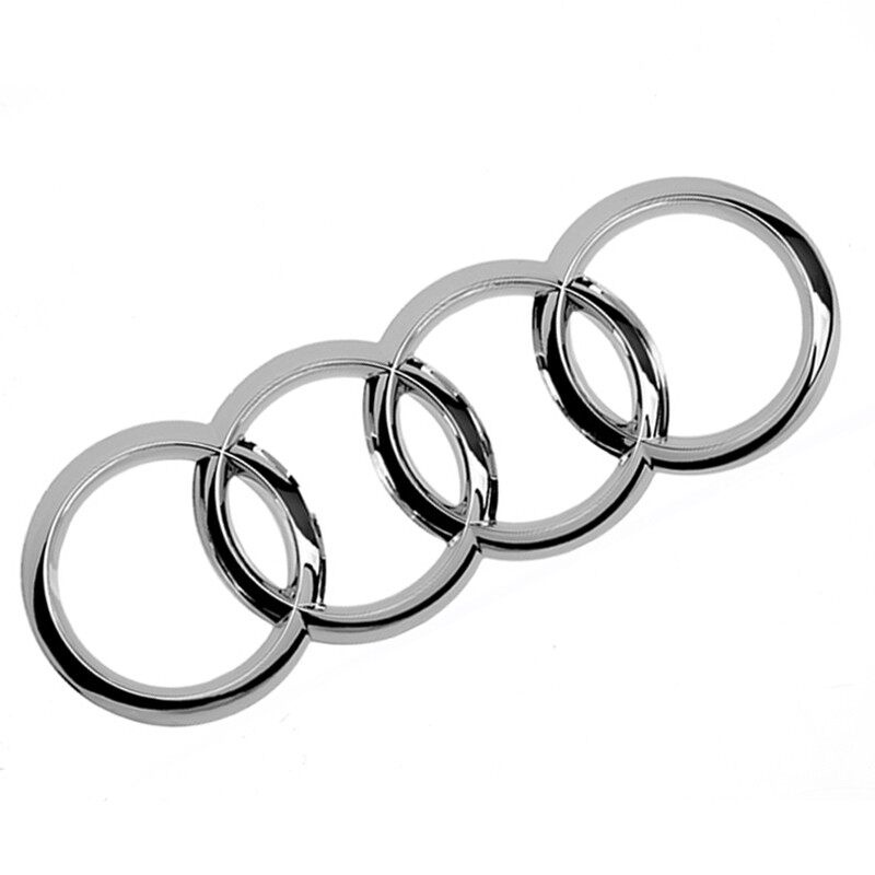 Miếng Dán Logo 4 Vòng Nhẫn Trang Trí Cho Xe Hơi Audi A4 A6 Q7 Q5 Q3 TT A4L A6L