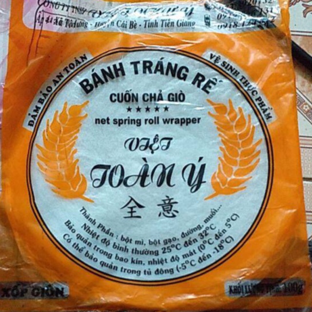 Sỉ 10 xếp bánh tráng rế cuốn chả giò, bánh đa rế loại dày, giòn, xốp