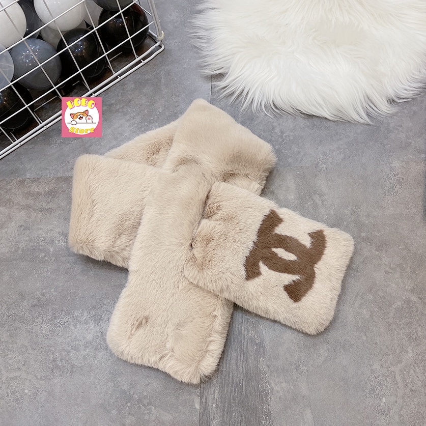 Khăn quàng cổ lông thỏ cao cấp sang trọng ấm áp
