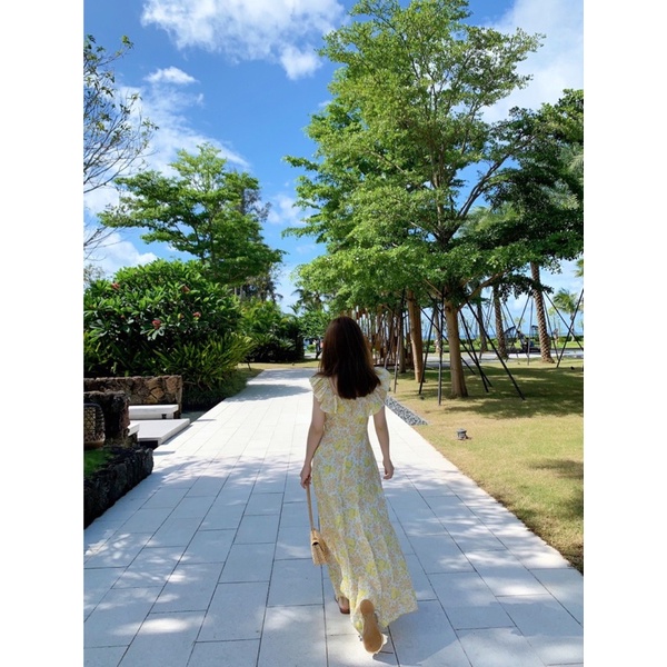 ĐẦM MAXI HOA NHÍ