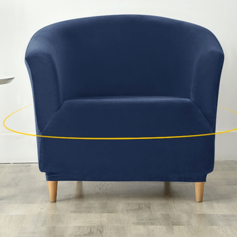 Vỏ Bọc Đệm Ghế Sofa Bằng Nhung Dày Co Giãn Màu Trơn Chống Bụi