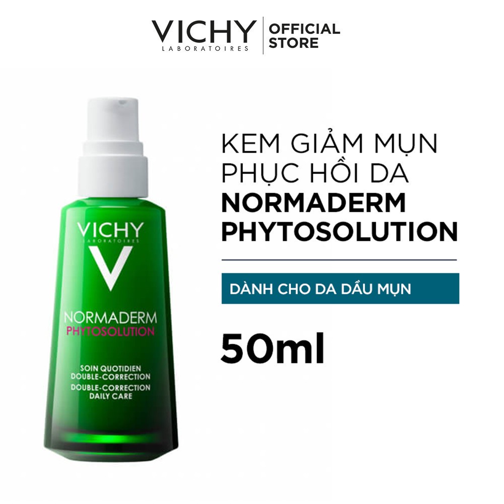 Bộ sản phẩm chăm sóc da hỗ trợ giảm mụn & phục hồi da Vichy Normaderm Phytosolution