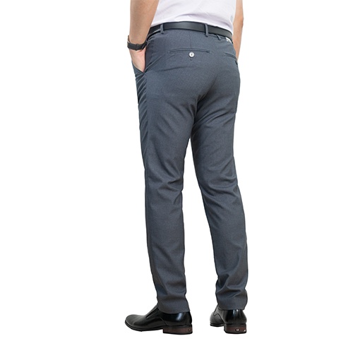 Quần Âu Nam Công Sở Thương Hiệu Anton Dáng Suông, Chỉnh Cạp Màu Ghi - Mã QA206